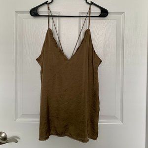 Olive Green Free People Tank